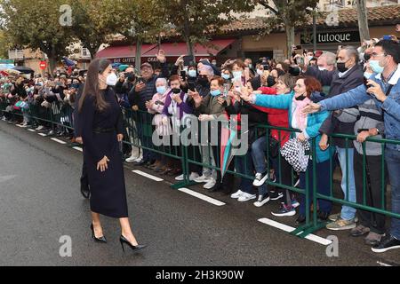 Tudela, Espagne.29 octobre 2021.Reine espagnole Letizia Ortiz lors de l'inaguration de l'édition 21 du Festival du film Opera Prima à Tudela, Pampelune, le vendredi 29 octobre 2021.Credit: CORMON PRESSE/Alamy Live News Banque D'Images