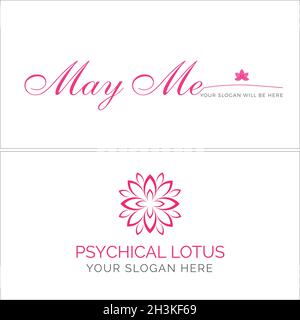 Design moderne du logo lotus inférieur du spa physique Illustration de Vecteur