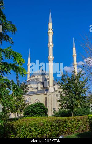 Mosquée coeur de la Tchétchénie à Grozny, Russie Banque D'Images