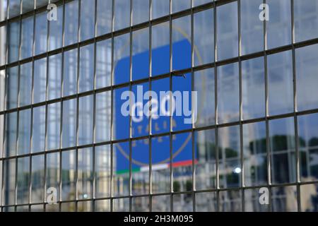 Rome, Italie.29 octobre 2021.Vue extérieure du centre de congrès de la Nuvola où le sommet du G20 se tiendra à Rome, en Italie, le 29 octobre 2021.Crédit: ALEXANDROS MICHAILIDIS/Alamy Live News Banque D'Images