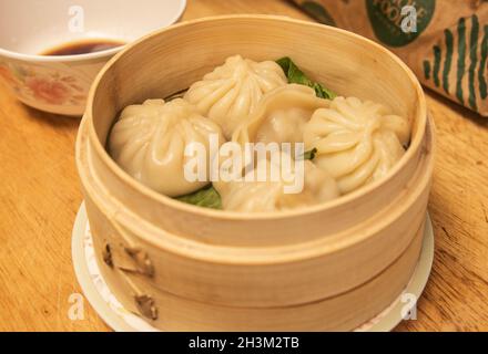 Xiaolongbao délicieux raviolis chinois Banque D'Images