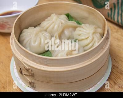 Xiaolongbao délicieux raviolis chinois Banque D'Images