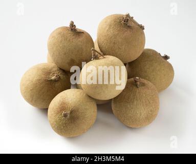 Bouquet de fruits frais de longan, fruits tropicaux. Banque D'Images