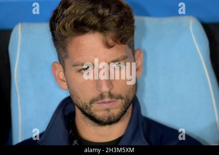 NAPELS, ITALIE - OCTOBRE 28: Dries Mertens de SSC Napoli pendant la série Un match entre SSC Napoli et le FC de Bologne au Stadio Diego Armando Maradona le 28 octobre 2021 à Napels, Italie (photo de Ciro Santangelo/Orange Pictures) Banque D'Images