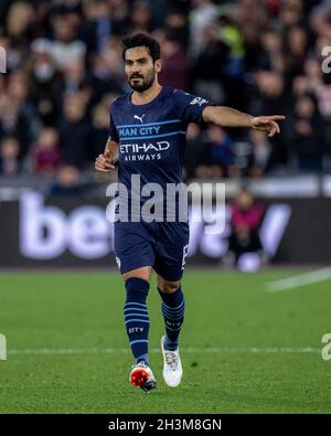 LONDRES, ANGLETERRE - OCTOBRE 27: Ilkay Gundogan de Manchester City ballon de contrôle pendant le Carabao Cup Round de 16 match entre West Ham United et Manc Banque D'Images