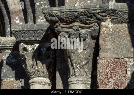 Monastier-sur-Gazeille, Abbaye bénédictine Saint-Chaffre, département de la haute Loire, Auvergne Rhône Alpes, France Banque D'Images