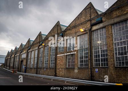 Bâtiments industriels, Silvertown, London Borough of Newham, Londres, Angleterre, Royaume-Uni Banque D'Images