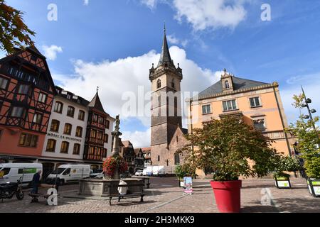 Obernai, Alsace, France Banque D'Images