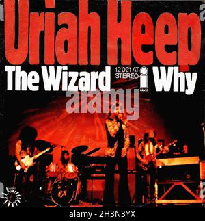 Vintage Vinyl Recording - Uriah Heep - The Wizard - D - 1972 Banque D'Images