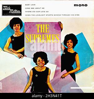 Vintage Vinyl Recording - Supremes, The - Baby Love - EP - UK - 1964 01 Banque D'Images