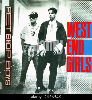 Vintage Vinyl Recording - PET Shop garçons - West End Girls - D - 1985 01 Banque D'Images