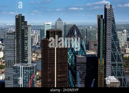 Royaume-Uni, Londres, gratte-ciel de la ville de Londres Banque D'Images