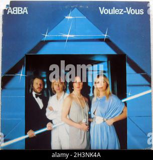 1979 Abba Voulez vous LP Record Album Sleeve Vinyl années 1970 Banque D'Images