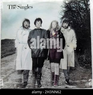 1982 Abba The Singles LP Record Album Sleeve Vinyl années 1970 B Banque D'Images