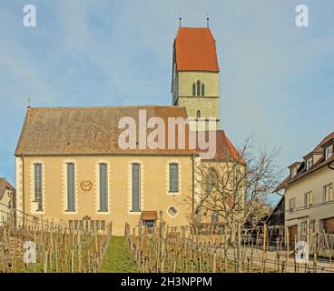 Église catholique de Saint Johann Baptist Hagnau Banque D'Images