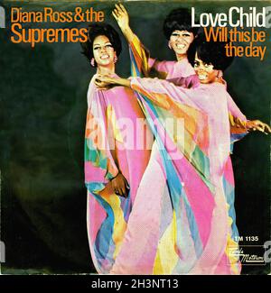 Vintage Vinyl Recording - Supremes, The - 14 - Love Child - D - 1968 Banque D'Images