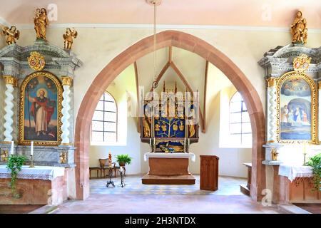 Chapelle Amorsbrunn près d'Amorbach Banque D'Images