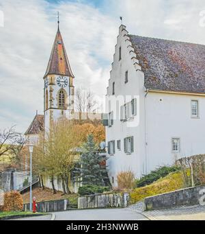 Église Saint-Martin, Tengen-BÃ¼ÃŸlingen Banque D'Images
