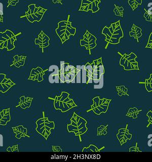 Motif de feuilles, illustration Banque D'Images