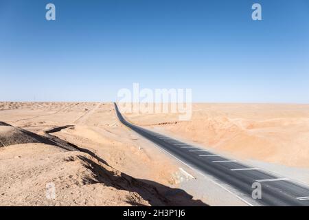 Route ondulée à qinghai Banque D'Images