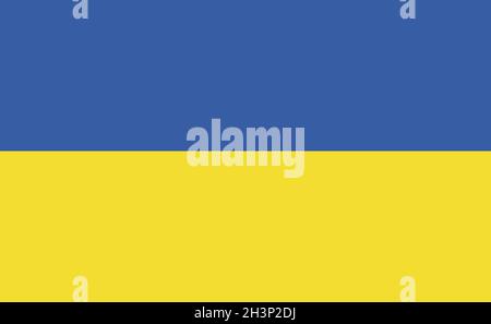 Drapeau national de l'Ukraine dans les proportions exactes - Vector Banque D'Images