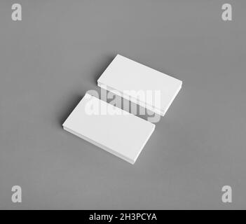 Des piles de cartes d'affaires Banque D'Images