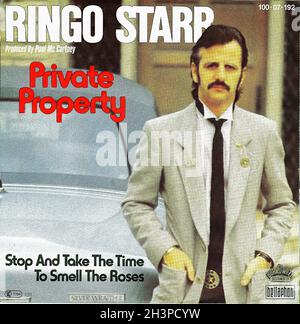 Vintage Vinyl Recording - Starr, Ringo - propriété privée - D - 1982 Banque D'Images