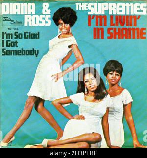 Vintage Vinyl Recording - Supremes, le - 15 - Je suis Livin' dans la honte - D - 1969 Banque D'Images