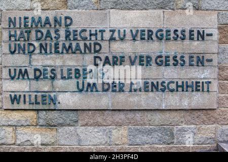 Camp de concentration de Halberstadt Memorial Langenstein Banque D'Images
