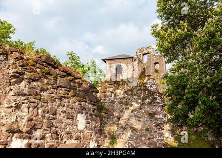 Château de Hohnstein ruine Neustadt im Harz Banque D'Images