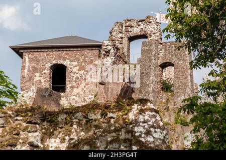 Château de Hohnstein ruine Neustadt im Harz Banque D'Images