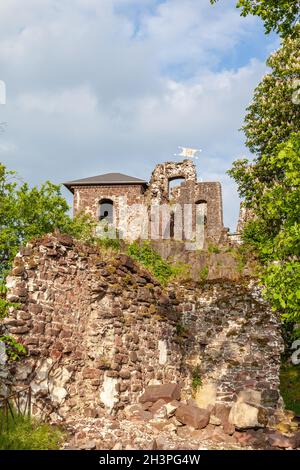 Château de Hohnstein ruine Neustadt im Harz Banque D'Images