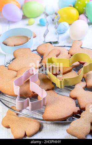 Délicieux petits gâteaux de Pâques. Banque D'Images