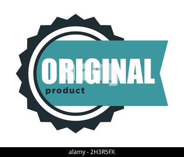 Qualité supérieure, produit d'origine et meilleure icône d'étiquette isolée Illustration de Vecteur