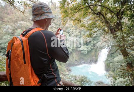 Cascade au Costa Rica Banque D'Images