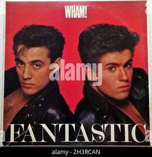 Années 1980 Wham   George Michael fantastique Original Vintage LP Vinyl Record Album Banque D'Images