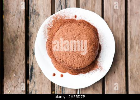 tiramisu ou banoffee ou banoffee tarte, gâteau ou tiramisu gâteau Banque D'Images