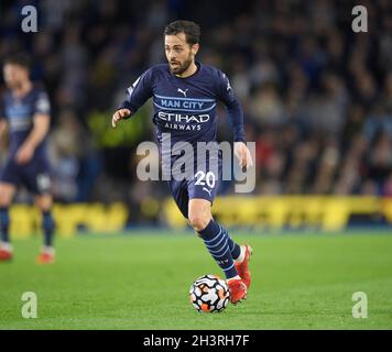 Bernardo Silva de Manchester City pendant le match au stade Amex.Image : Mark pain / Alamy Banque D'Images