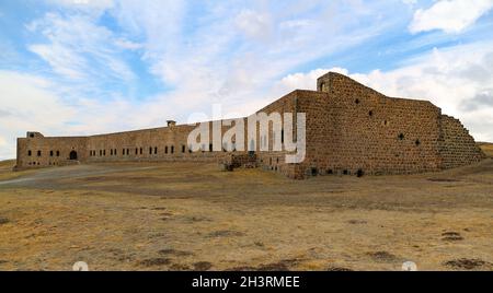 Bastion Aziziziye.Bastion Aziziziye à Erzurum, Turquie.Connu sous le nom de 'Aziziye Tabyası' en turc. Banque D'Images