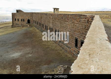 Bastion Aziziziye.Bastion Aziziziye à Erzurum, Turquie.Connu sous le nom de 'Aziziye Tabyası' en turc. Banque D'Images