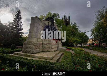 La réponse à Newcastle l'avant du monument rappelle la mobilisation des 5th Northumberland Fusiliers en avril 1915 Banque D'Images