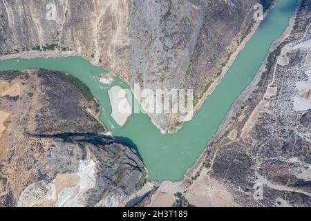 La rivière Nujiang à proximité Banque D'Images