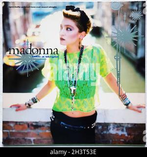 Madonna - comme une Vierge (1984) - Original Vinyl Record Banque D'Images