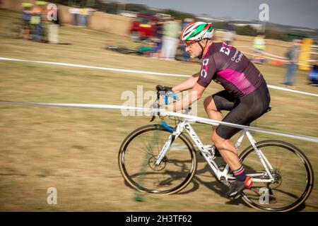 Course de cyclocross, South Shields, Tyne and Wear, Angleterre, Royaume-Uni,GB, Europe. Banque D'Images