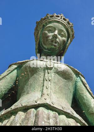 Statue de Dona Leonor à Beja, Alentejo - Portugal Banque D'Images