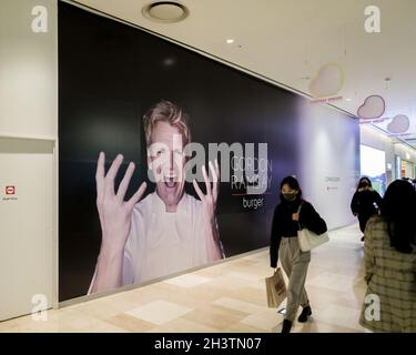 Séoul, Corée du Sud - la première branche asiatique de Gordon Ramsay Burger est en construction.La troisième branche à s'ouvrir à l'échelle mondiale. Banque D'Images