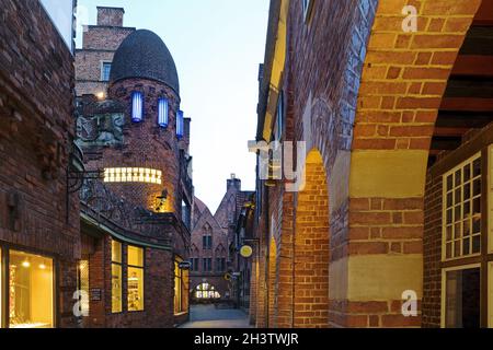 Boettcherstrasse avec Paula-Becker-Modersohn-Haus, vieille ville, Brême, Allemagne, Europe Banque D'Images