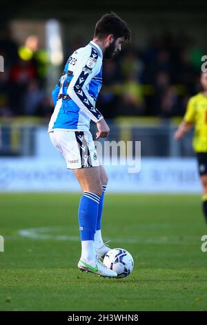 Envirovent Stadium, Harrogate, Angleterre - 30 octobre 2021 Cian Harries (25) de Bristol Rovers - pendant le jeu Harrogate / Bristol Rovers, EFL League 2, 2021/22, au stade Envirovent, Harrogate, Angleterre - 30 octobre 2021 crédit: Arthur Haigh/WhiteRosePhotos/Alay Live News Banque D'Images