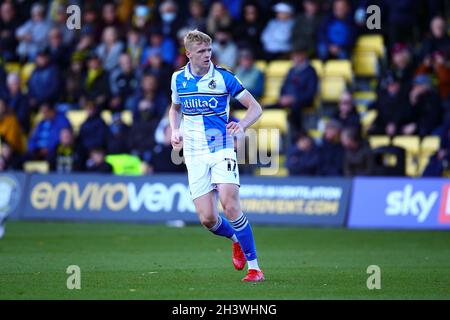 Envirovent Stadium, Harrogate, Angleterre - 30 octobre 2021 Connor Taylor (17) de Bristol Rovers - pendant le jeu Harrogate v Bristol Rovers, EFL League 2, 2021/22, au stade Envirovent, Harrogate, Angleterre - 30 octobre 2021 crédit: Arthur Haigh/WhiteRosePhotos/Alay Live News Banque D'Images