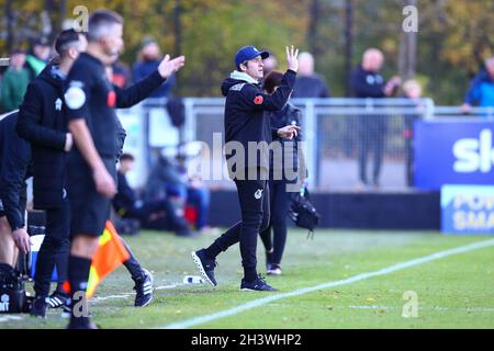 Envirovent Stadium, Harrogate, Angleterre - 30 octobre 2021 Joey Barton Directeur de Bristol Rovers - pendant le jeu Harrogate v Bristol Rovers, EFL League 2, 2021/22, au stade Envirovent, Harrogate, Angleterre - 30 octobre 2021 crédit: Arthur Haigh/WhiteRosePhotos/Alay Live News Banque D'Images